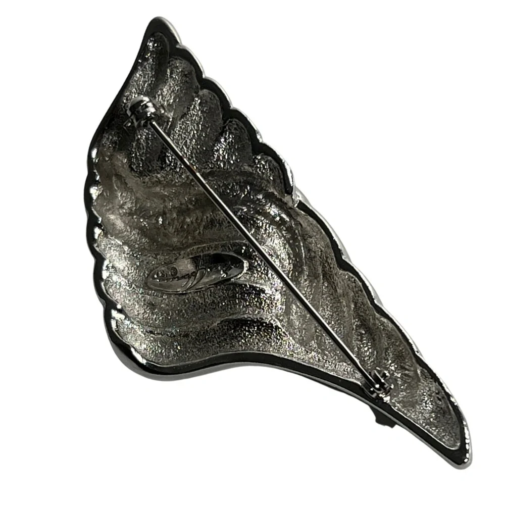 Vintage Ginnie Johansen Silver Tone Brooch